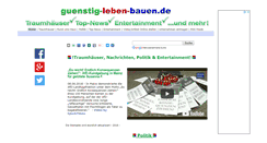 Desktop Screenshot of guenstig-leben-bauen.de